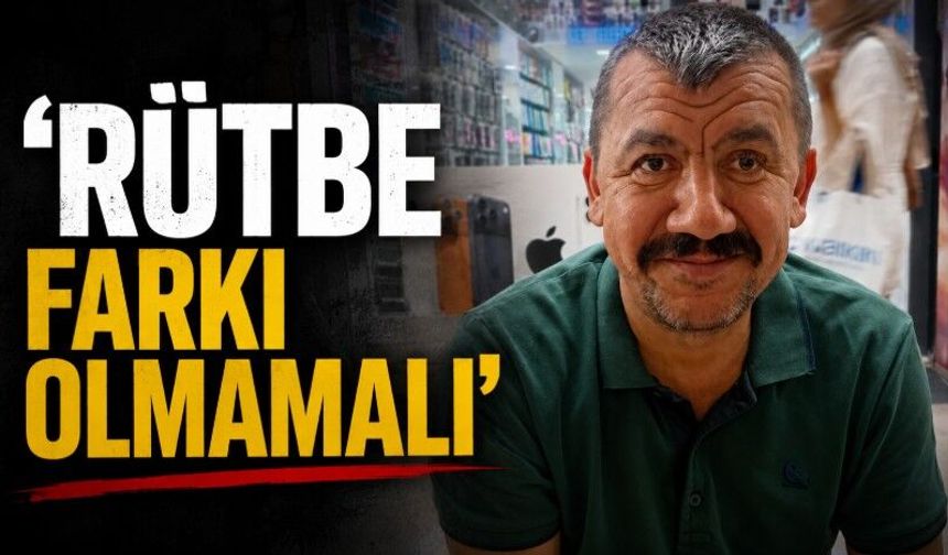 Yavuz Avcı; Rütbe farkı olmamalı