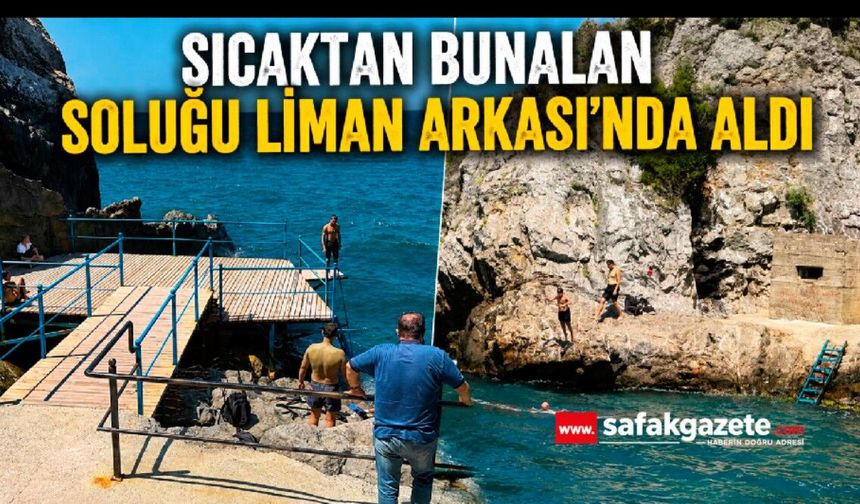 Sıcaktan bunalan soluğu Liman Arkası’nda aldı