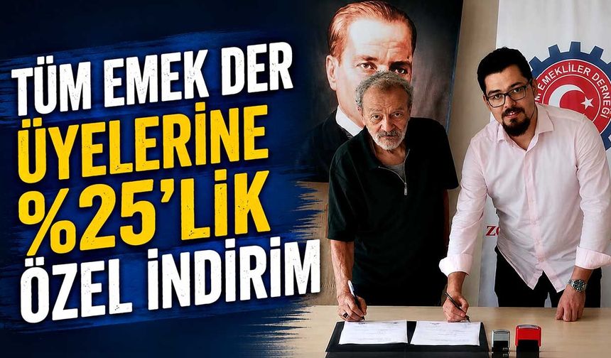 TÜM EMEK DER üyelerine yüzde 25’lik özel indirim