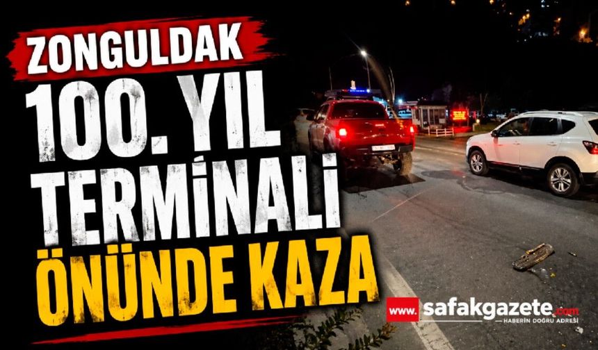 Zonguldak 100. Yıl Terminali Önünde Kaza: Araçlarda Maddi Hasar Oluştu!
