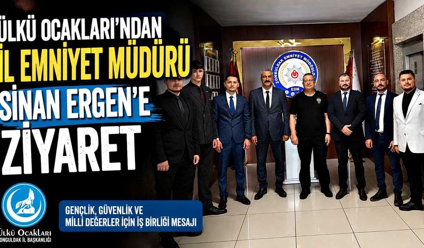 Ülkü Ocakları'ndan İl Emniyet Müdürü Sinan Ergen'e Ziyaret