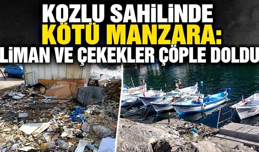 Kozlu sahilinde kötü manzara: Liman ve çekekler çöple doldu