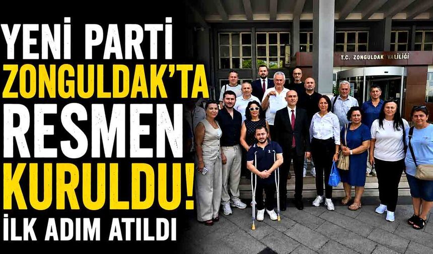 Devrim Dural, YENİ Parti'nin Zonguldak Kuruluş Dilekçesini Valiliğe Teslim Etti