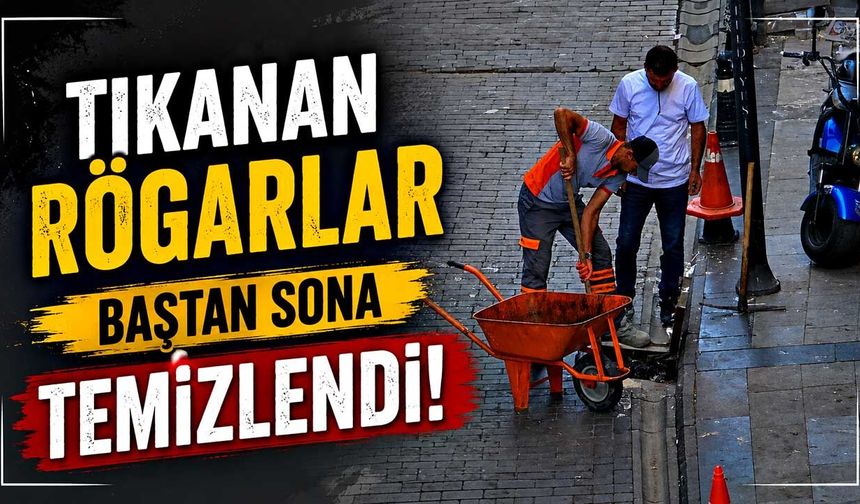 Tıkanan rögarlar baştan sona temizlendi!