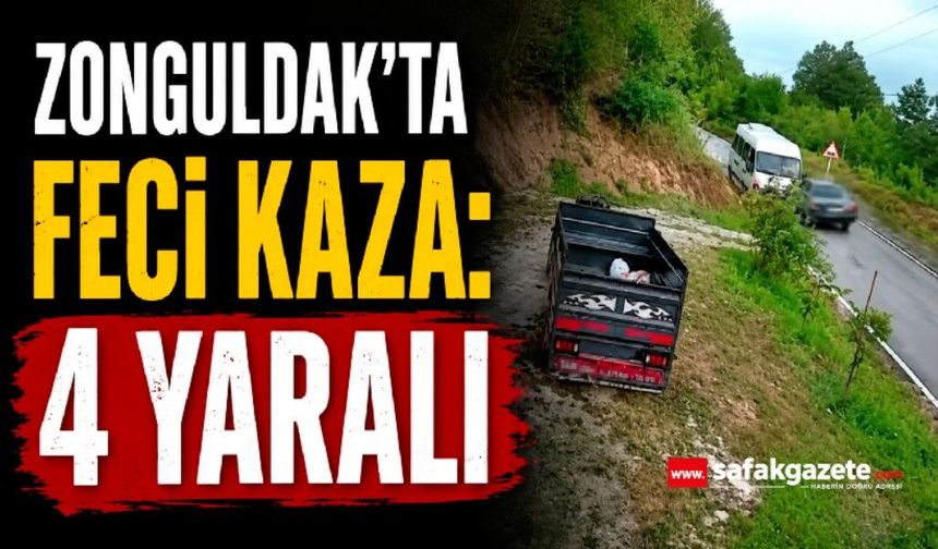 Zonguldak'ta feci kaza: 4 yaralı