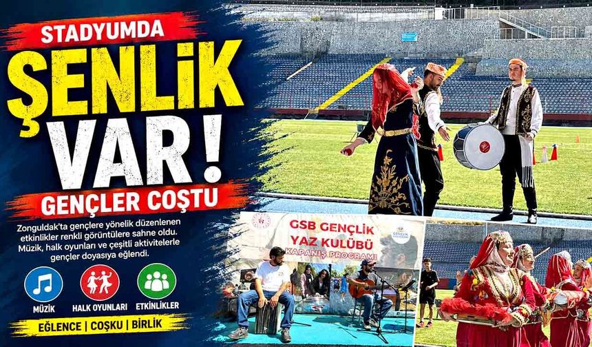 Zonguldak’ta Gençlik Yaz Kulübü Kapanış Şenliği düzenlendi