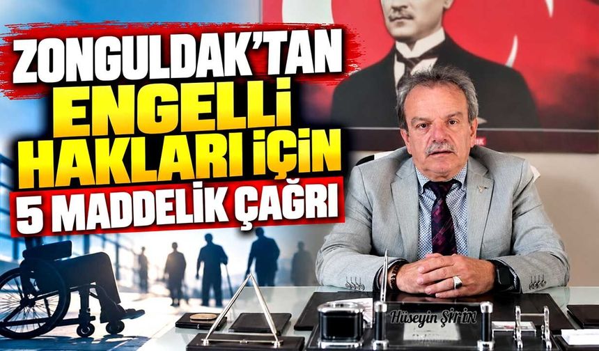 Zonguldak’tan engelli hakları için 5 maddelik çağrı