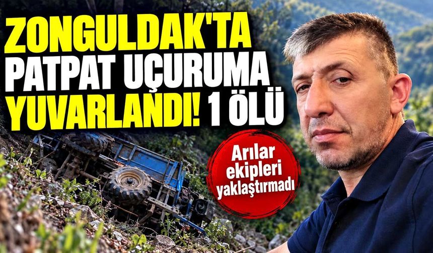 Zonguldak'ta patpat uçuruma yuvarlandı: 1 kişi hayatını kaybetti