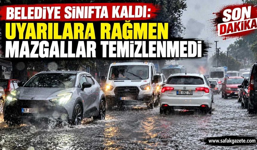 Belediye Sınıfta Kaldı: Uyarılara Rağmen Mazgallar Temizlenmedi, Yollar Göle Döndü!