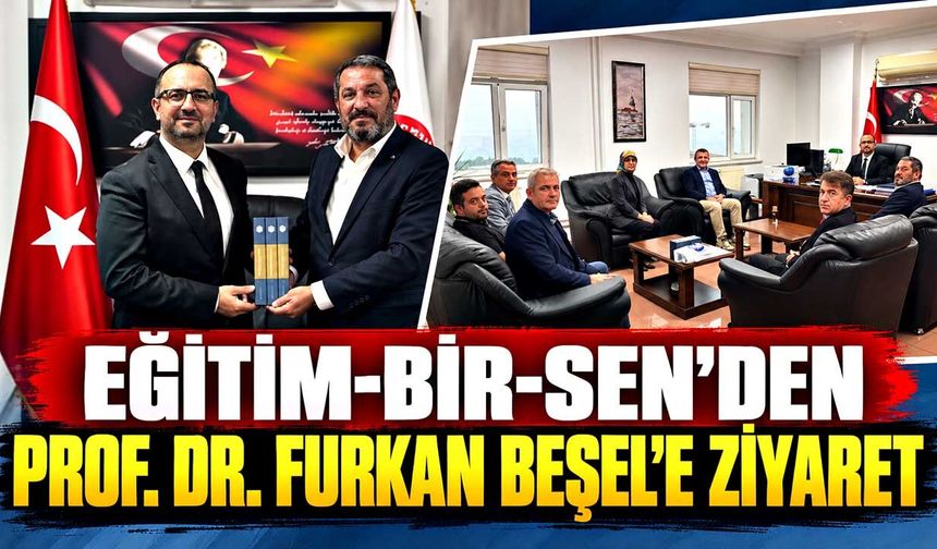 Eğitim-Bir-Sen Zonguldak 2 Nolu Şubesinden Prof. Dr. Furkan Beşel’e ziyaret
