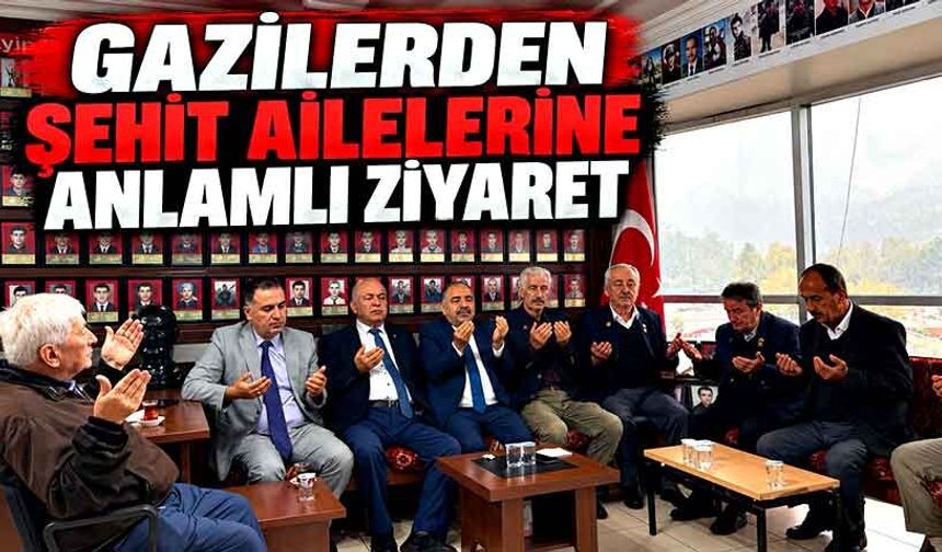 Gazilerden Şehit Ailelerine Anlamlı Ziyaret
