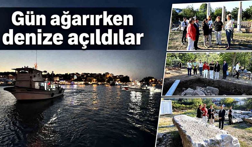 Gün ağarırken denize açıldılar
