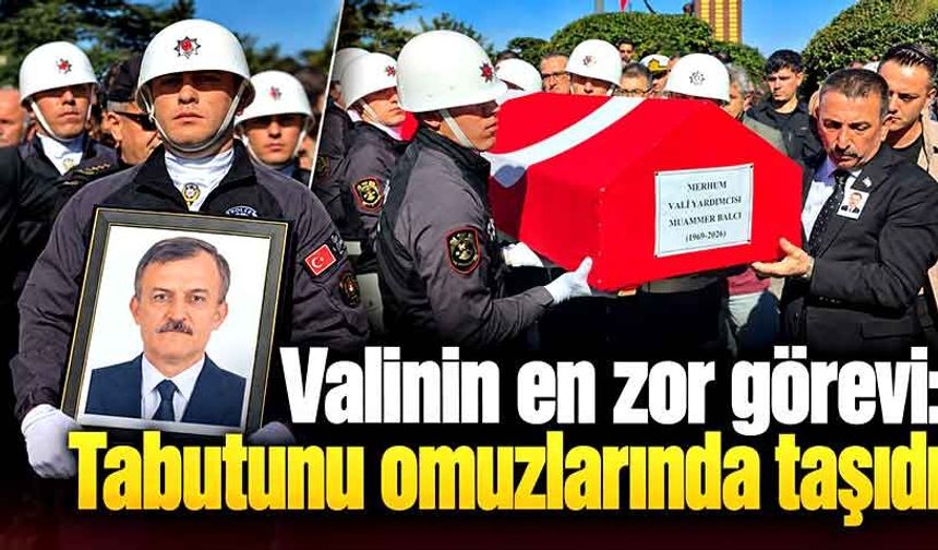 Vali Hacıbektaşoğlu gözyaşlarıyla son görevini yaptı