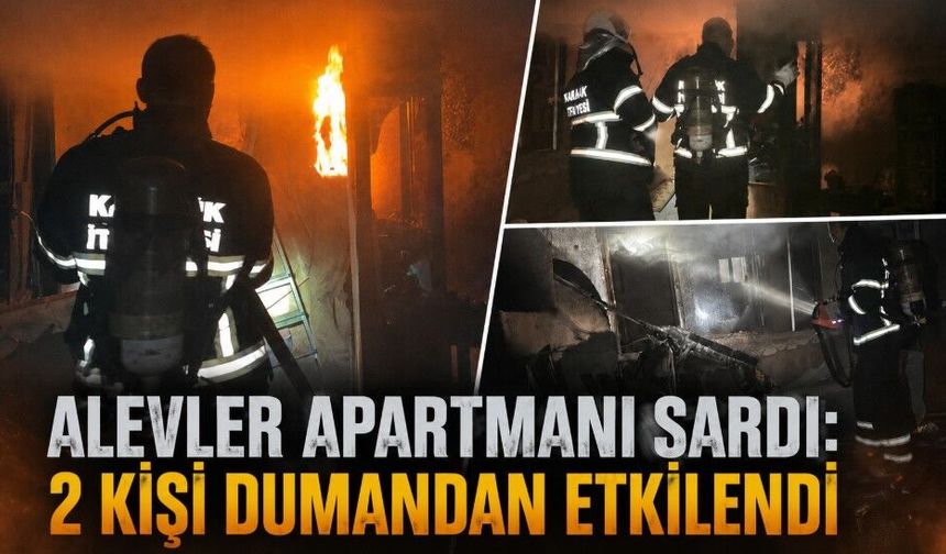 5 katlı binada yangın: Apartman tedbir amaçlı tahliye edildi
