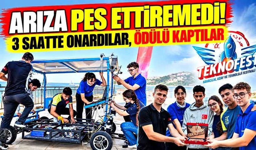 Yarışmaya saatler kala kırıldı, 3 saatte ayağa kaldırdılar! "O Gaca" Takımına Anlamlı Ödül!