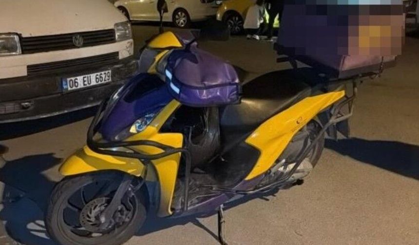 Bolu'da taksi ile motokurye çarpıştı: 1 yaralı