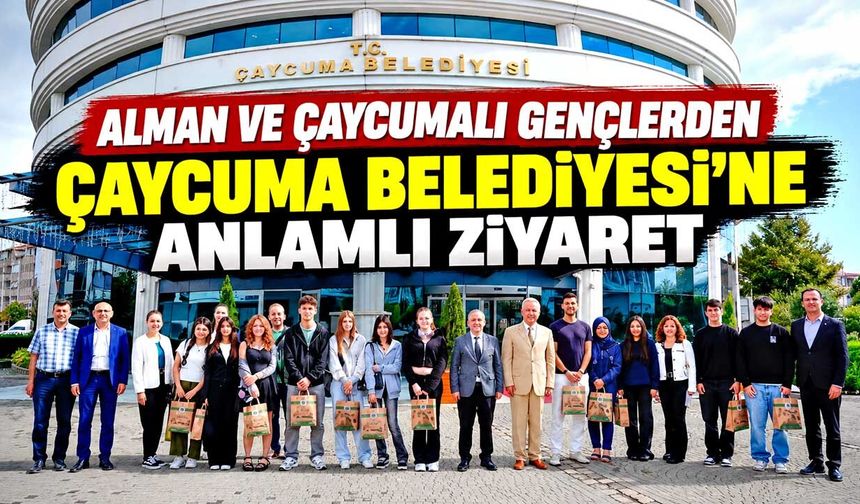 Alman Ve Çaycumalı Gençlerden Çaycuma Belediyesi'ne Anlamlı Ziyaret