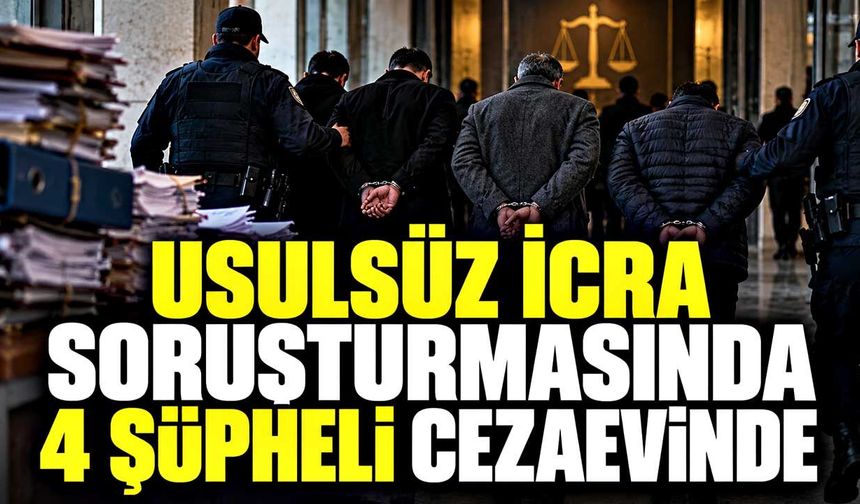 Düzce’de usulsüz icra operasyonu: 4 kişi tutuklandı