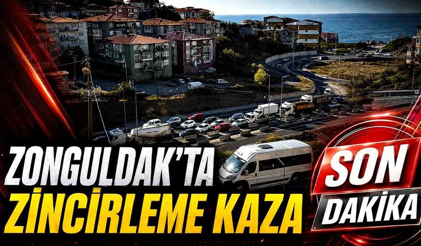 Teoman Duralı Tünelleri’nde zincirleme kaza: Trafik tek şeritten verildi