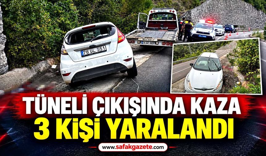 Otomobil duvara çarpıp devrildi: 3 aylık bebek de yaralandı