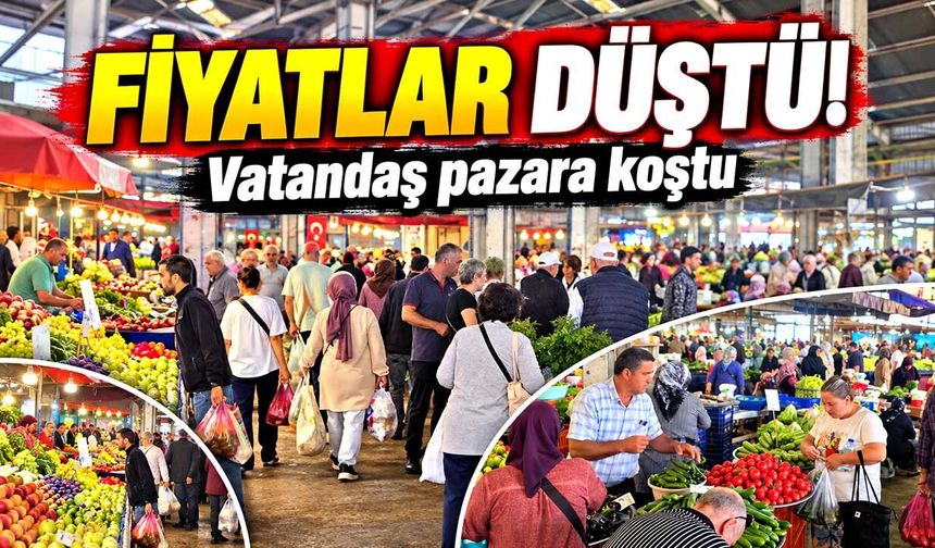 Zonguldak halk pazarında yoğunluk: Adım atmak zorlaştı