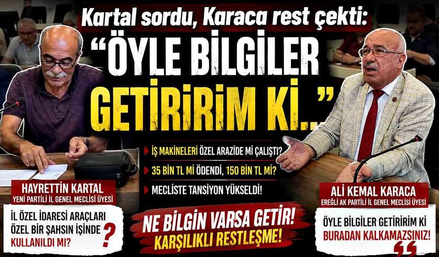 İl Özel İdaresi araçları mecliste tartışma çıkardı: “Ne bilgin varsa getir”