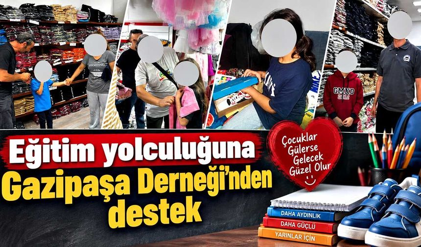 Gazipaşa Derneği’nden ihtiyaç sahibi çocuklara destek