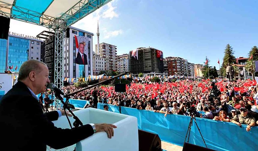 Erdoğan’dan Rize’de muhalefet mesajı: “İlgilenmiyoruz”
