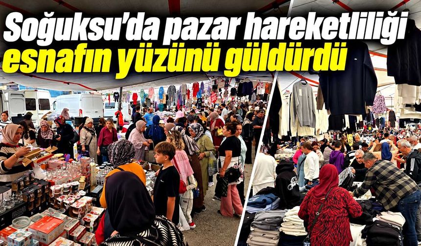 Soğuksu’da pazar hareketliliği esnafın yüzünü güldürdü