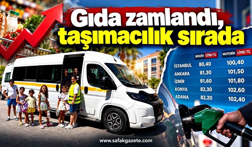 Gıda zamlandı, taşımacılık sırada
