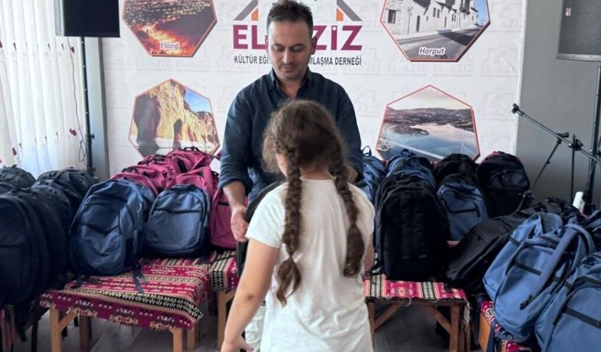 Elazizder’den 350 öğrenciye kırtasiye desteği