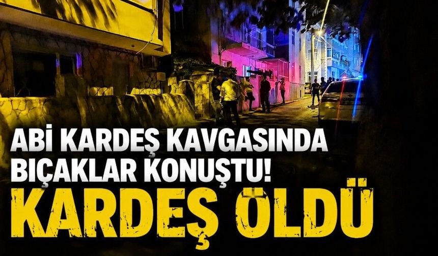Kardeş kavgası cinayetle sonuçlandı