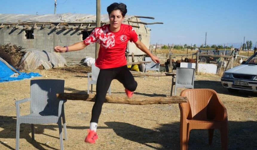 Köyde berivan, pistte şampiyon: Elif’in hedefi Senegal