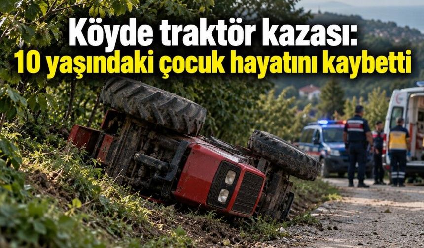 Traktör faciası: 10 yaşındaki çocuk öldü