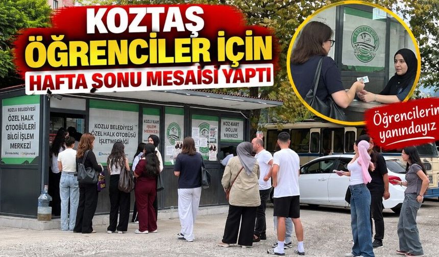 KOZTAŞ öğrenciler için hafta sonu mesaisi yaptı