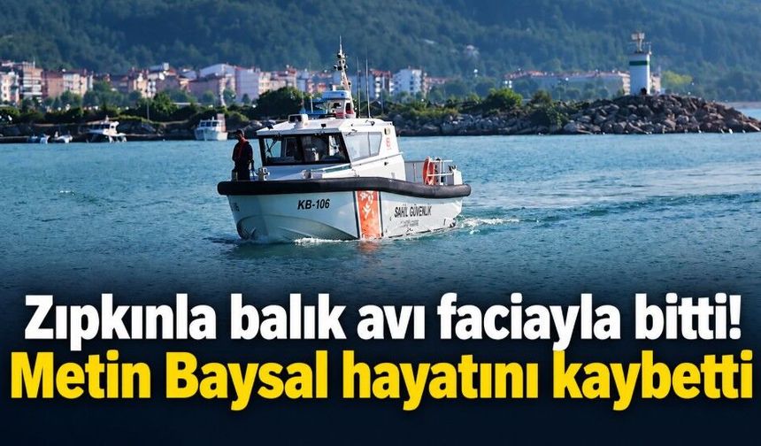 Zıpkınla balık avlamak için daldı, hayatını kaybetti