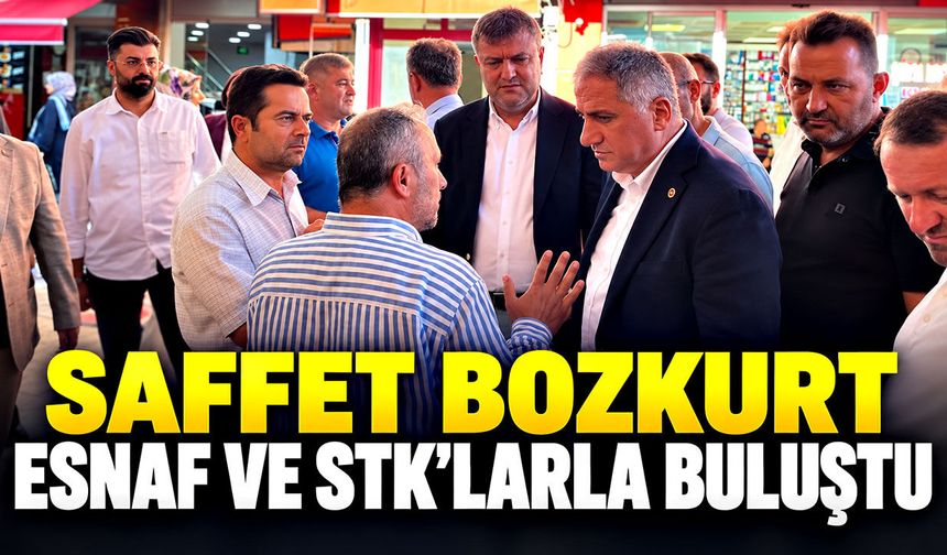 Saffet Bozkurt Alaplı’da esnaf ve STK’larla buluştu