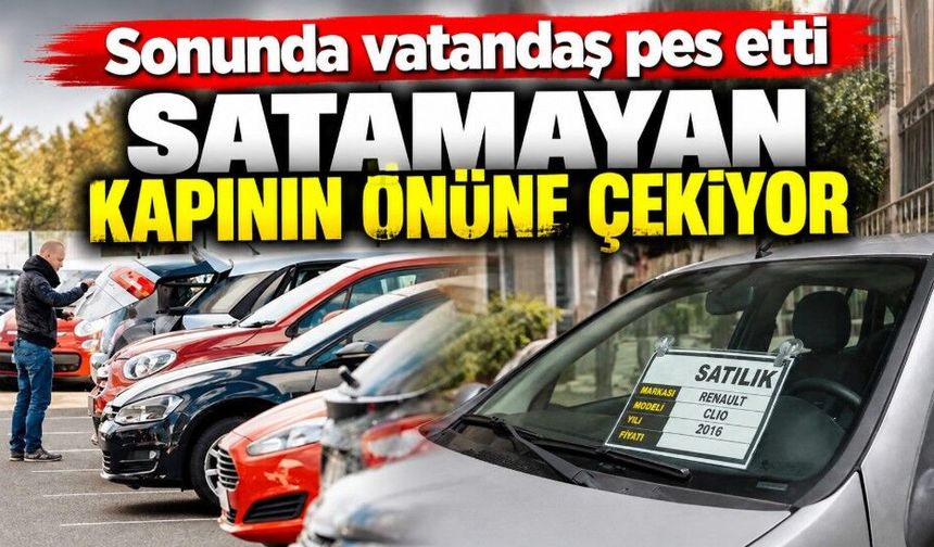 Sonunda vatandaş pes etti; Satamayan kapının önüne çekiyor