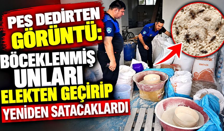 Zabıta baskınında 7,5 ton bozuk un ele geçirildi