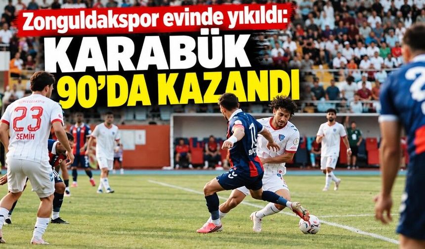 Zonguldakspor evinde yıkıldı: Karabük 90'da kazandı