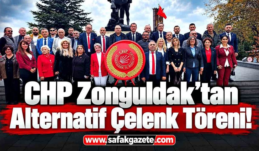 CHP Zonguldak’tan Alternatif Çelenk Töreni! Olcay Can: “Cumhuriyet Kimsesizlerin Kimsesidir”