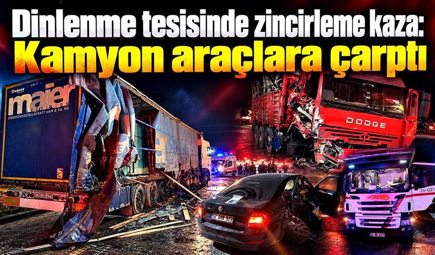 Zincirleme kaza: Kamyon iki araca çarptı, 3 kişi yaralandı
