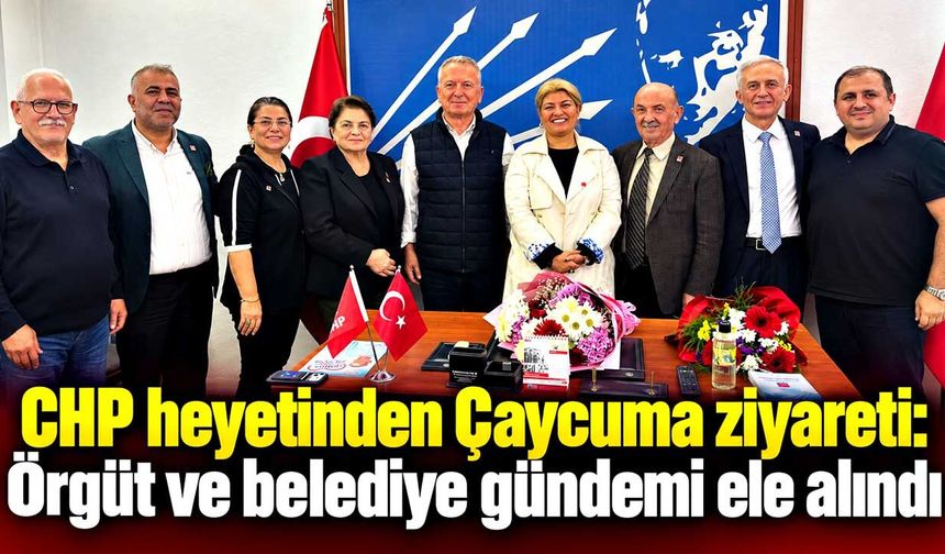 CHP heyetinden Çaycuma çıkarması: Örgüt ve belediye ziyaret edildi