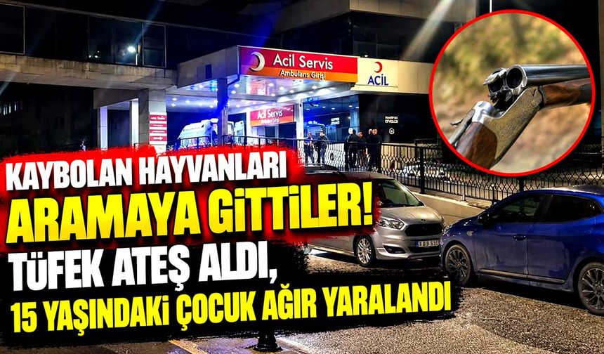 Tüfek kazara ateş aldı! 15 yaşındaki çocuk ağır yaralı
