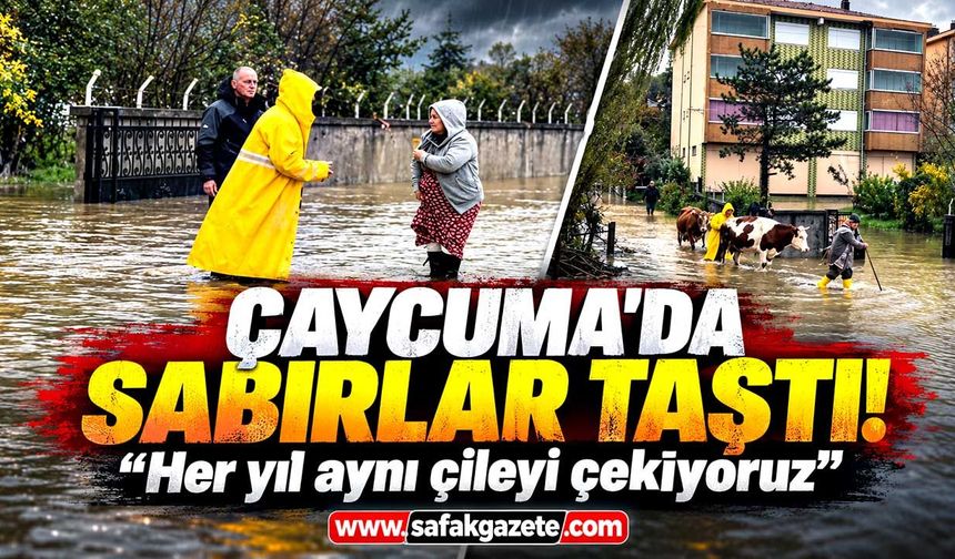 Saltukova’da sel isyanı! “Her sene bıktık, kanal yapın!”