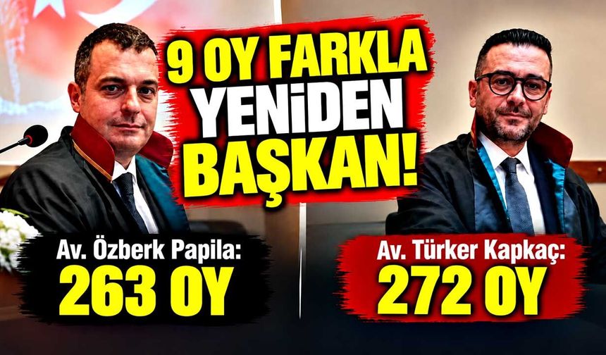 Zonguldak Barosu’nda Bıçak Sırtı Seçim! Türker Kapkaç 9 Oy Farkla Yeniden Başkan