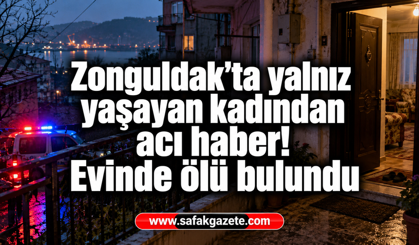 Zonguldak’ta yalnız yaşayan kadından acı haber! Evinde ölü bulundu