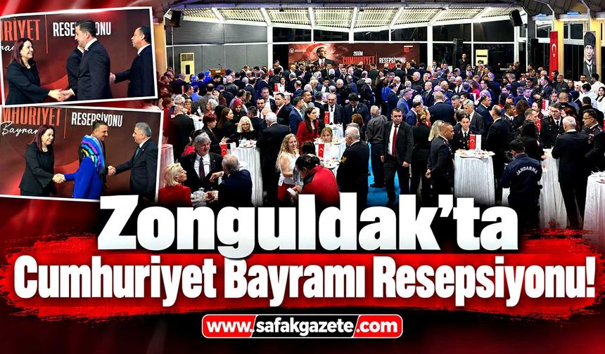 Zonguldak’ta Cumhuriyet Bayramı Resepsiyonu! Protokol Bir Araya Geldi