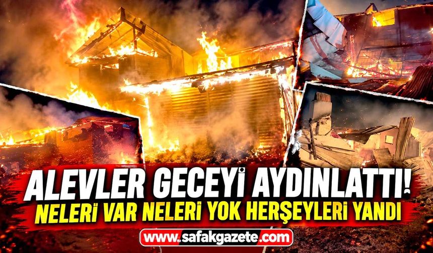 Yangın felaketi! Alevler 4 yapıyı kullanılamaz hale getirdi