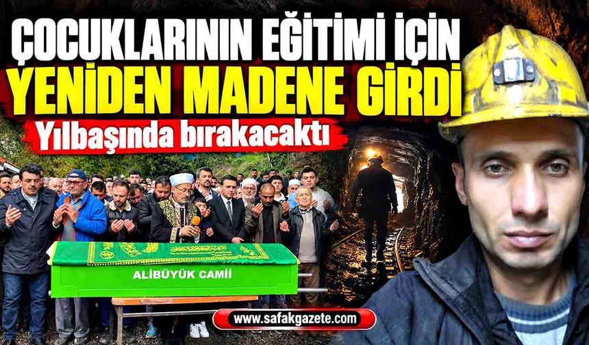 Emekliydi, 3 çocuğu için madene döndü! Acı son